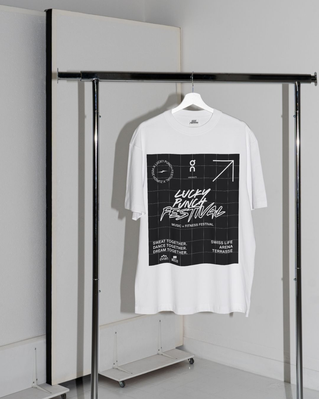 Lucky Punch Festival T-Shirt, Musik- und Fitness-Festival mit On